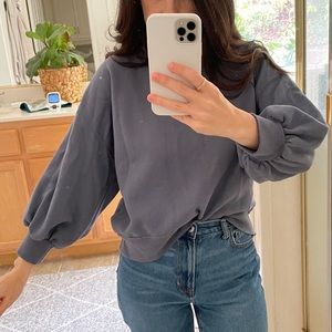 Abercrombie and Fitch bubble sleeve sweatshirt.